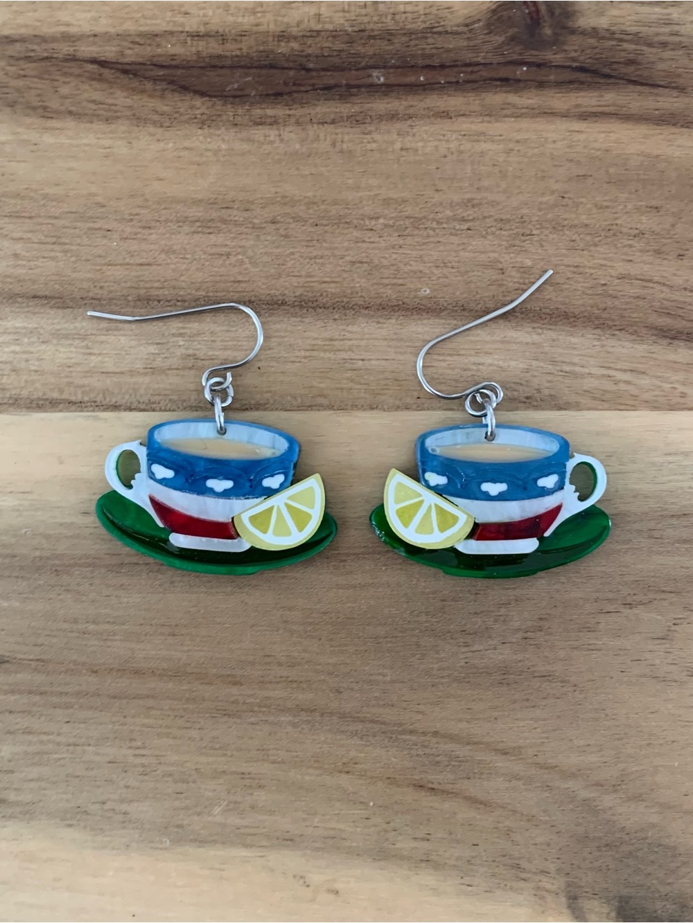 Erstwilder Cuppa Tea Drop Earrings New With Defect